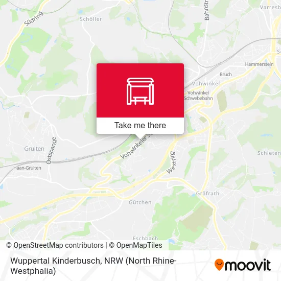 Wuppertal Kinderbusch map