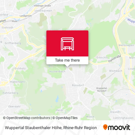 Карта Wuppertal Staubenthaler Höhe