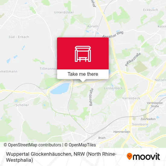 Wuppertal Glockenhäuschen map
