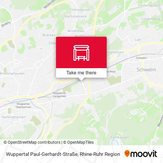 Карта Wuppertal Paul-Gerhardt-Straße