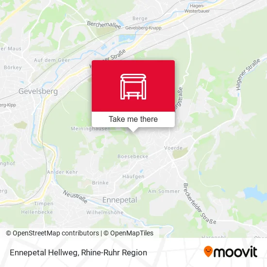 Карта Ennepetal Hellweg