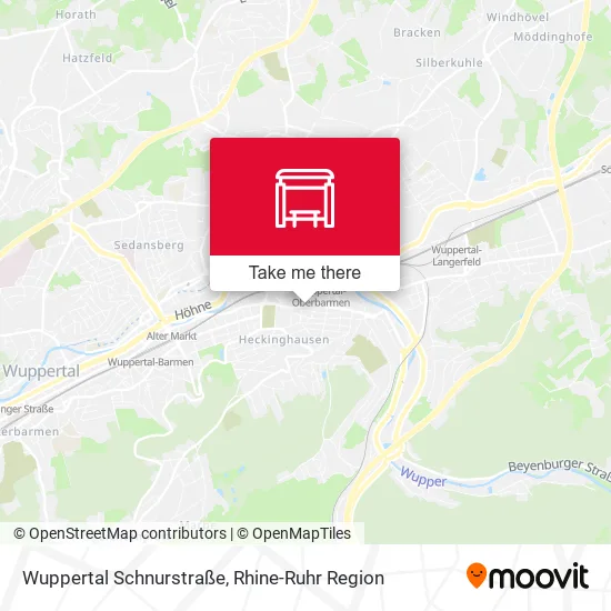 Карта Wuppertal Schnurstraße