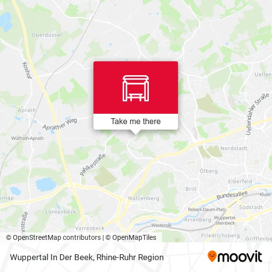 Карта Wuppertal In Der Beek