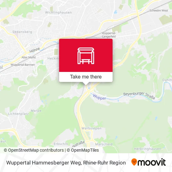 Карта Wuppertal Hammesberger Weg