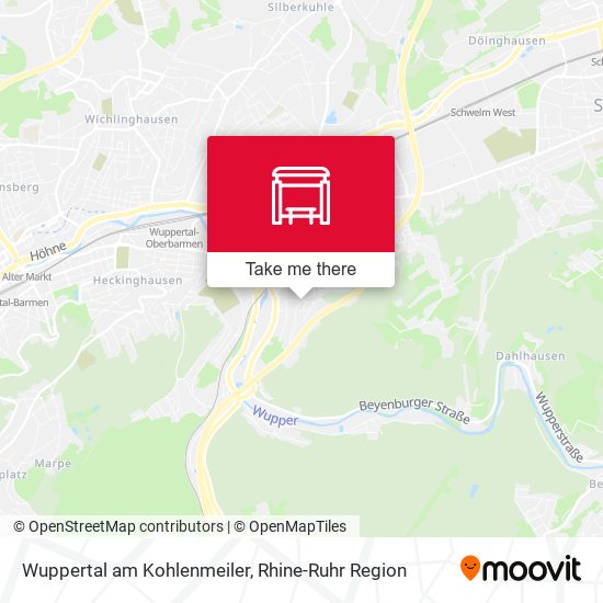 Wuppertal am Kohlenmeiler map