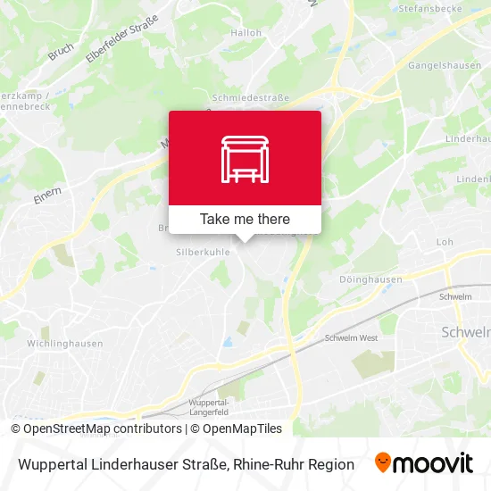 Карта Wuppertal Linderhauser Straße