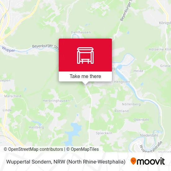 Карта Wuppertal Sondern