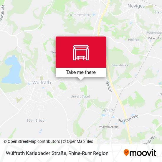 Wülfrath Karlsbader Straße map