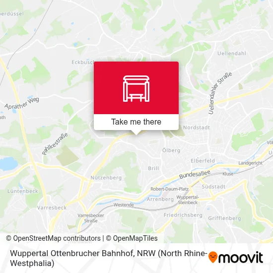 Wuppertal Ottenbrucher Bahnhof map
