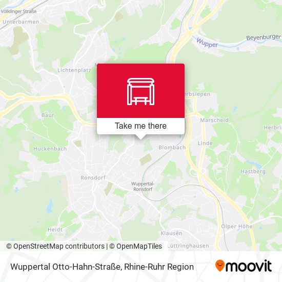 Wuppertal Otto-Hahn-Straße map