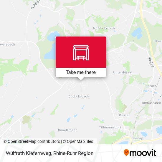 Wülfrath Kiefernweg map