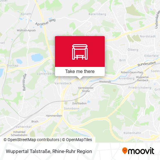 Wuppertal Talstraße map