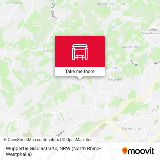 Карта Wuppertal Giselastraße