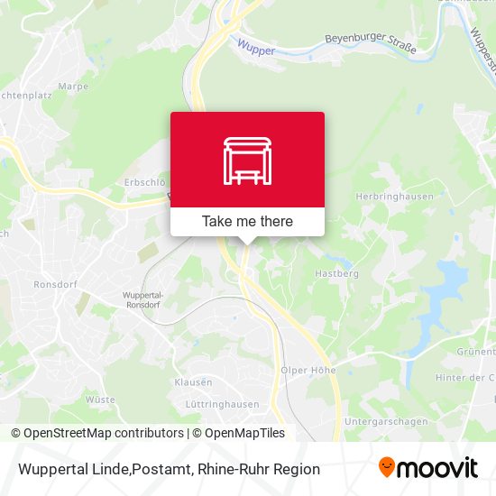 Wuppertal Linde,Postamt map