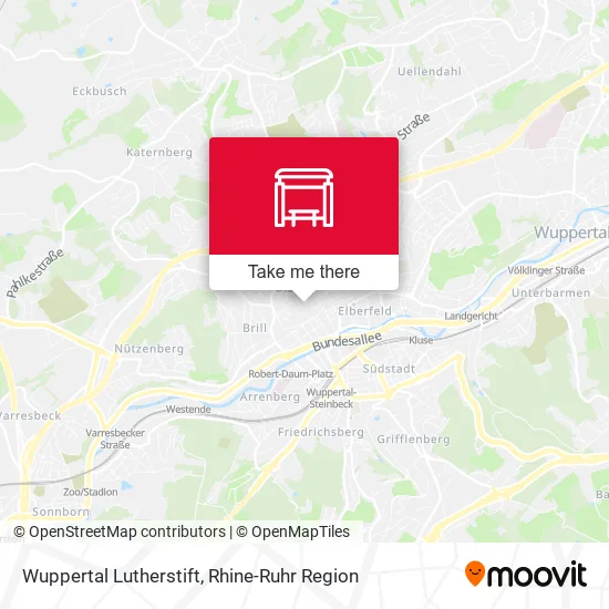 Карта Wuppertal Lutherstift