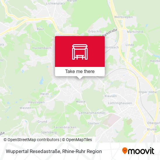 Wuppertal Resedastraße map
