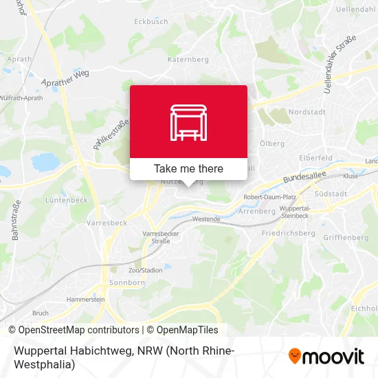 Wuppertal Habichtweg map