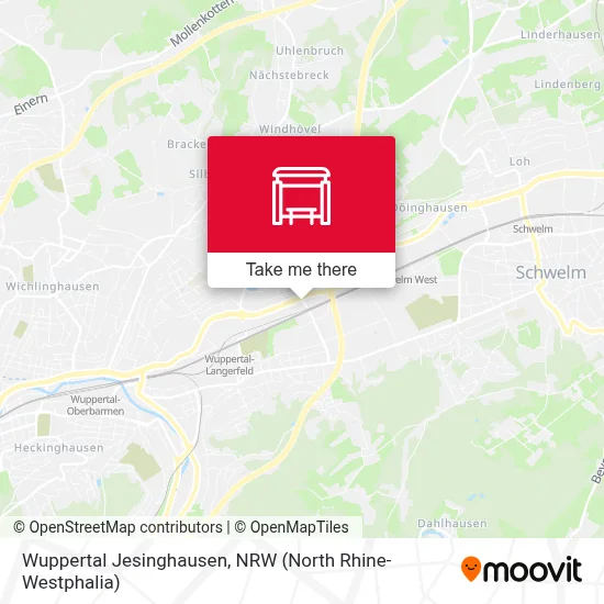 Wuppertal Jesinghausen map