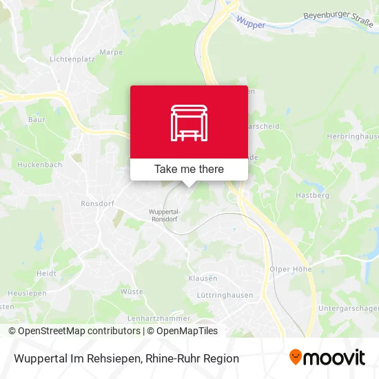Карта Wuppertal Im Rehsiepen