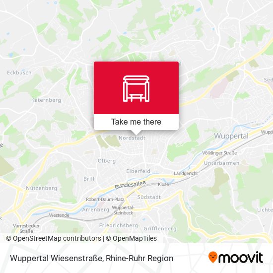 Wuppertal Wiesenstraße map