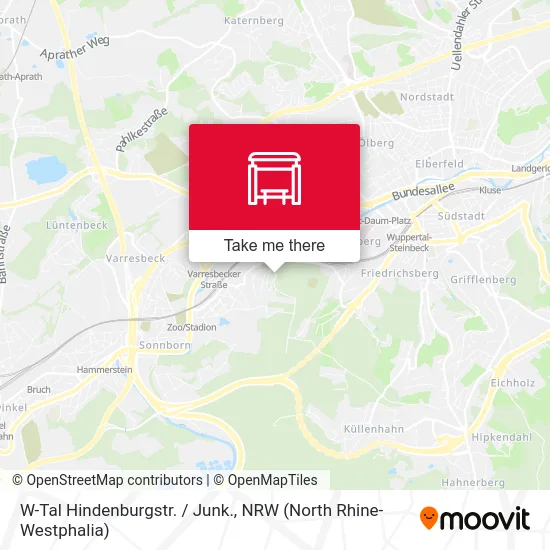 W-Tal Hindenburgstr. / Junk. map