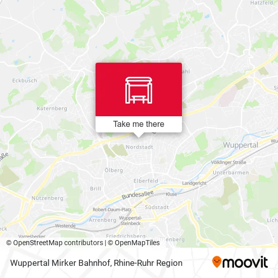 Карта Wuppertal Mirker Bahnhof