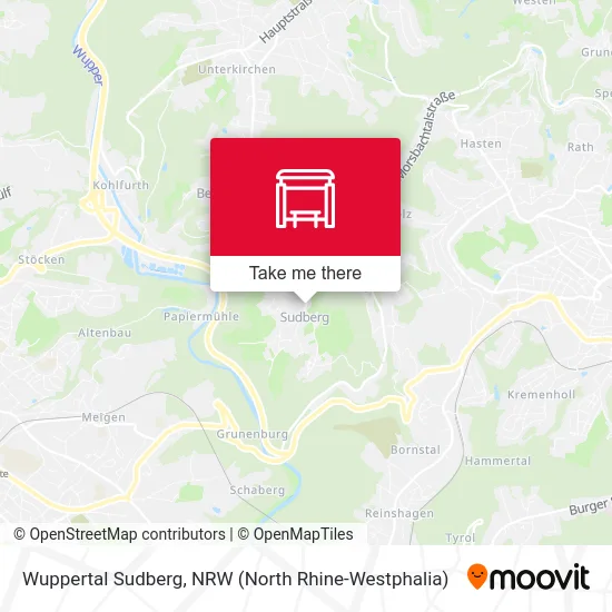 Wuppertal Sudberg map