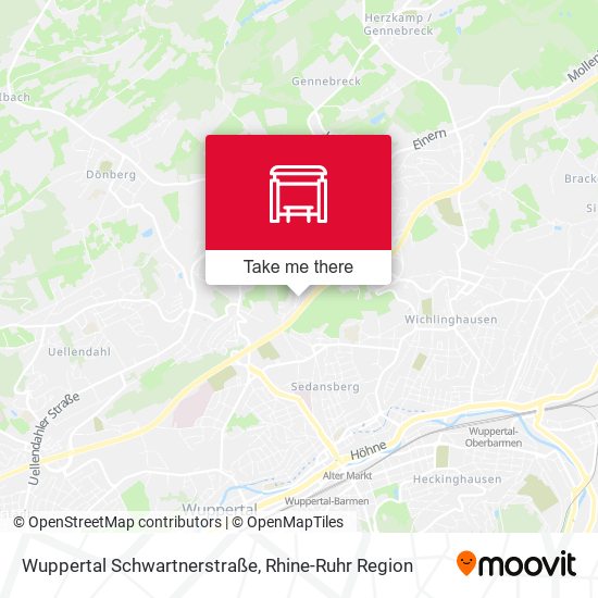 Wuppertal Schwartnerstraße map