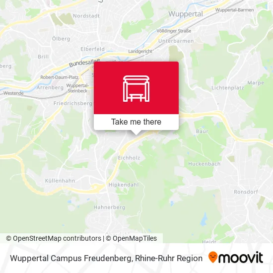 Карта Wuppertal Campus Freudenberg