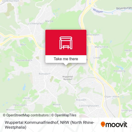 Wuppertal Kommunalfriedhof map