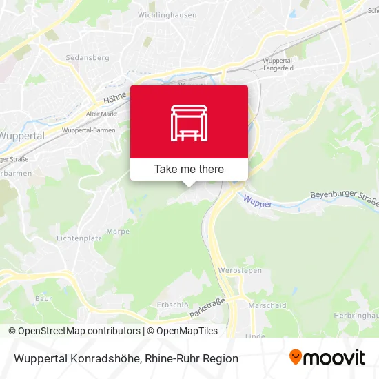 Карта Wuppertal Konradshöhe
