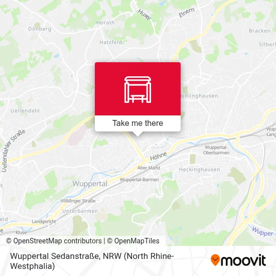 Wuppertal Sedanstraße map