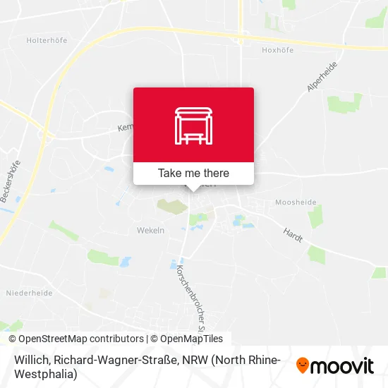 Карта Willich, Richard-Wagner-Straße