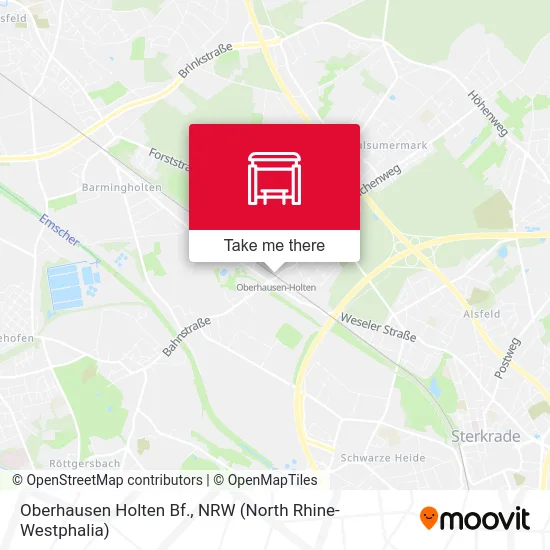 Карта Oberhausen Holten Bf.