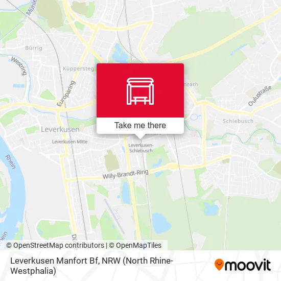 Карта Leverkusen Manfort Bf