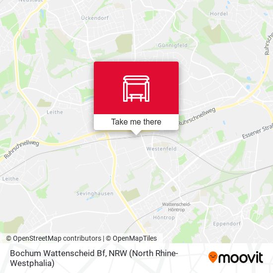 Bochum Wattenscheid Bf map