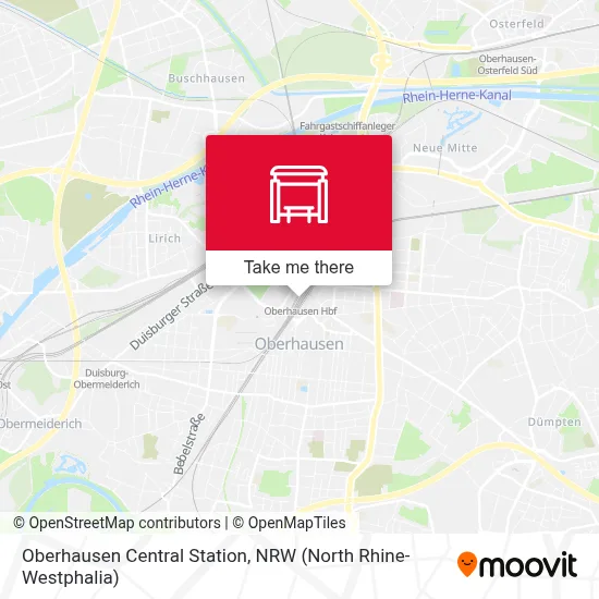 Oberhausen Hbf map