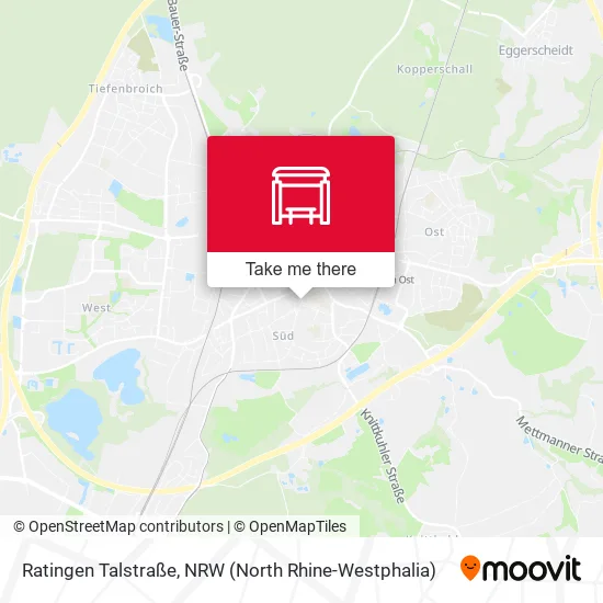 Карта Ratingen Talstraße