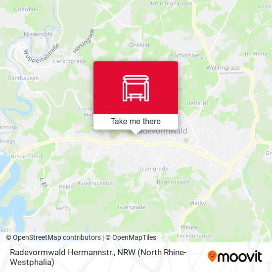 Карта Radevormwald Hermannstr.
