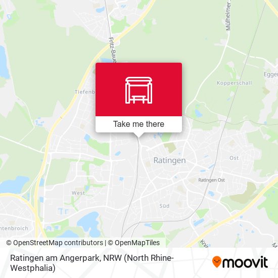Ratingen am Angerpark map