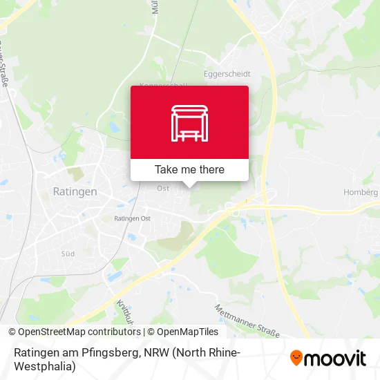 Карта Ratingen am Pfingsberg
