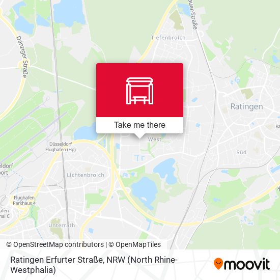 Ratingen Erfurter Straße map