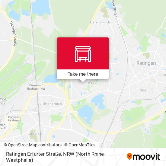 Карта Ratingen Erfurter Straße