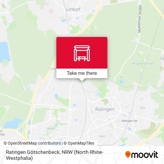 Ratingen Götschenbeck map