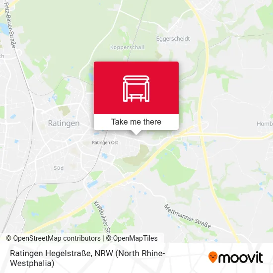 Ratingen Hegelstraße map