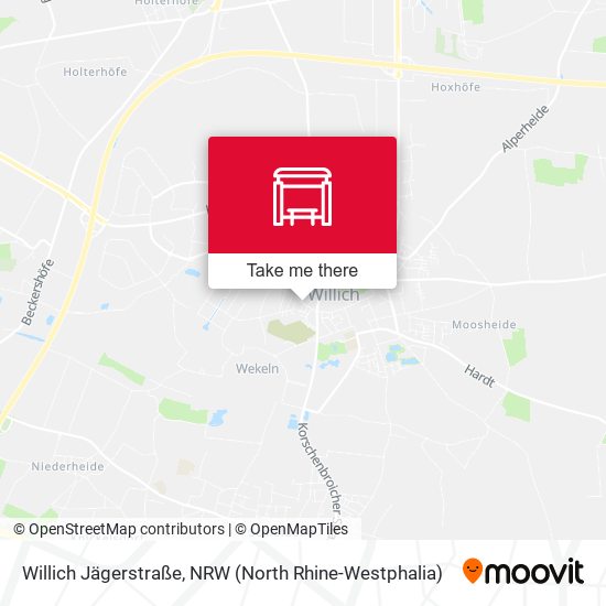 Willich Jägerstraße map