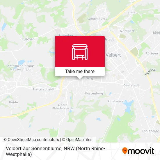 Карта Velbert Zur Sonnenblume