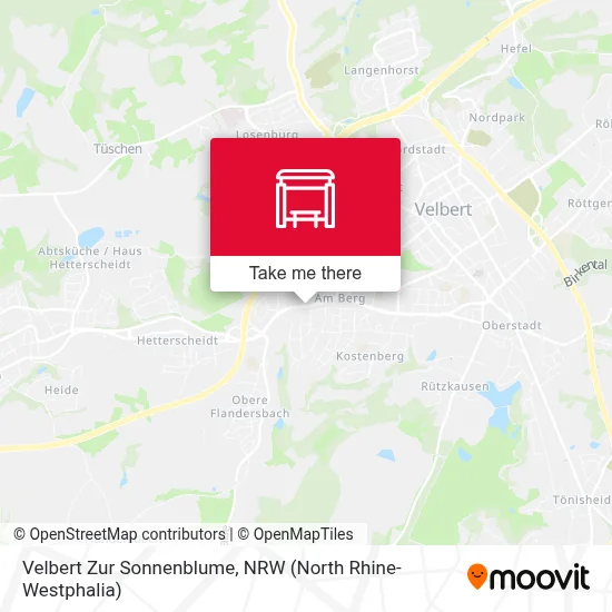 Velbert Zur Sonnenblume map