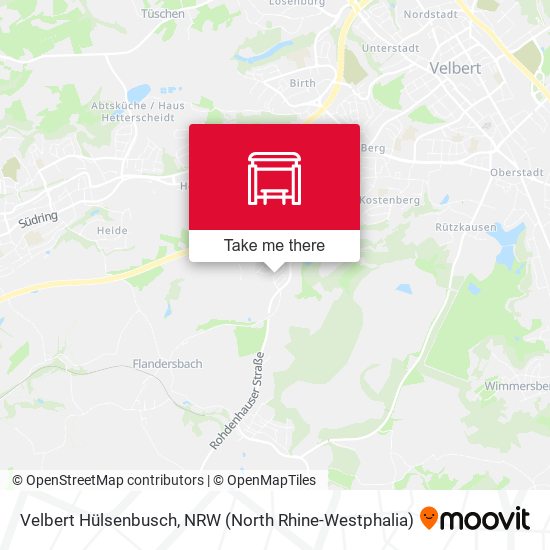 Velbert Hülsenbusch map