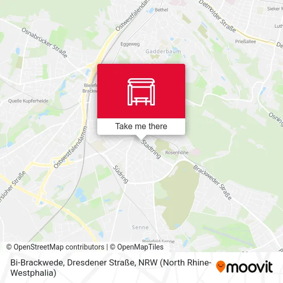 Карта Bi-Brackwede, Dresdener Straße